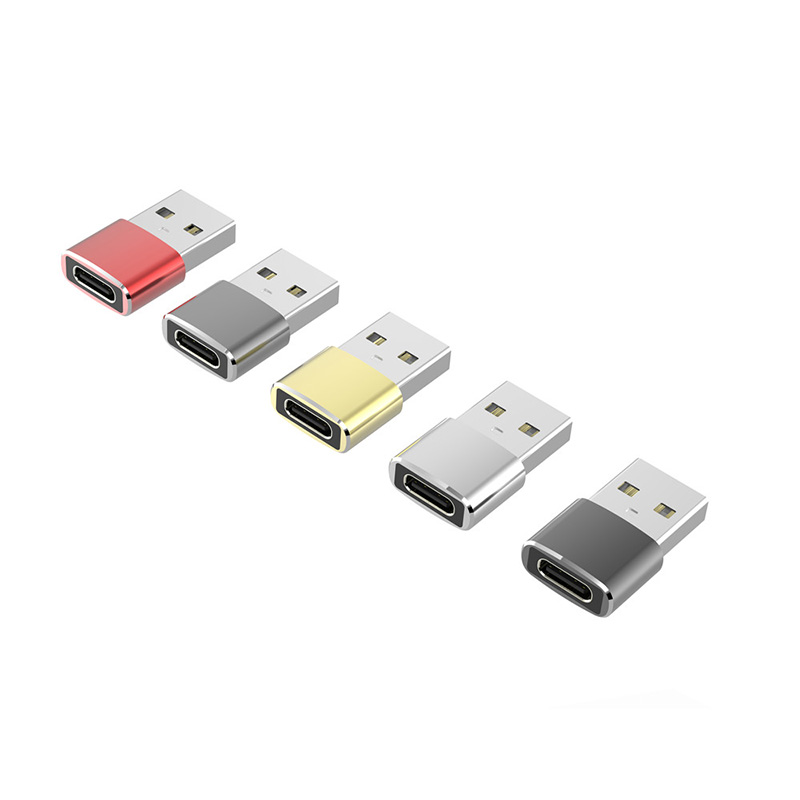 TYPE-C F-USB2.0AM鋁合金短款